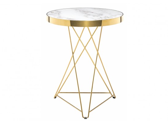 Стол Milena 60х76 white / gold в Набережных Челнах