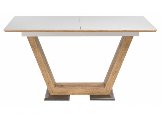 Стол на тумбе Иматра дуб монтана / белый в Набережных Челнах