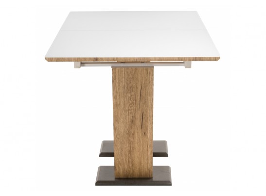 Стол на тумбе Иматра дуб монтана / белый в Набережных Челнах