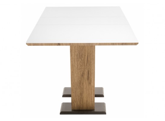 Стол на тумбе Иматра дуб монтана / белый в Набережных Челнах