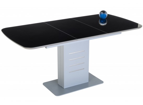 Стол на тумбе Кейтлин серый / черный в Набережных Челнах