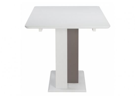 Стол на тумбе Санса 140(180)х80х76 грей / белая шагрень / грей в Набережных Челнах