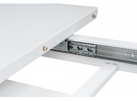 Стол на тумбе Санса 140(180)х80х76 грей / белая шагрень / грей в Набережных Челнах