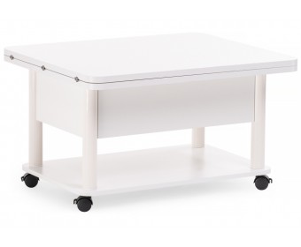 Стол-трансформер Виват 86(172)х72х50(74) белый