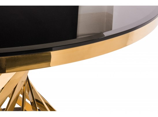 Стол Twist 130х74 gold / black в Набережных Челнах