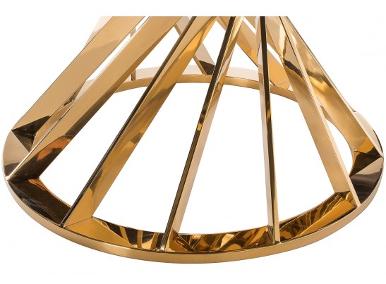 Стол Twist 130х74 gold / black в Набережных Челнах