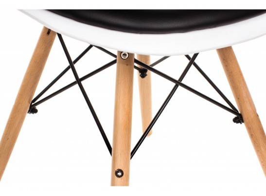 Стул Eames PC-011 белый / черный в Набережных Челнах