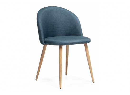 Стул на металлокаркасе Aldo blue / wood в Набережных Челнах
