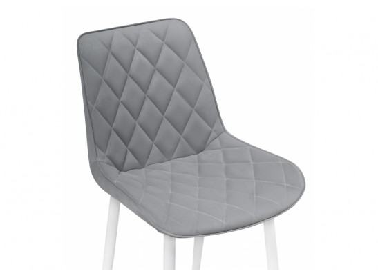 Стул на металлокаркасе Баодин светло-серый / белый в Набережных Челнах