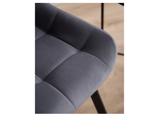 Стул на металлокаркасе Челси 360 П темно-серый (zd 995) / черный в Набережных Челнах