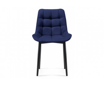 Стул на металлокаркасе Челси К синий / черный