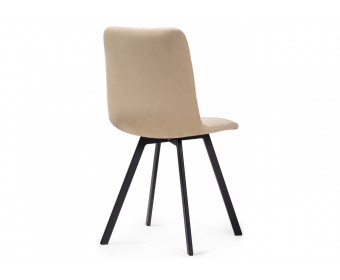 Стул на металлокаркасе Чилли черный / бежевый