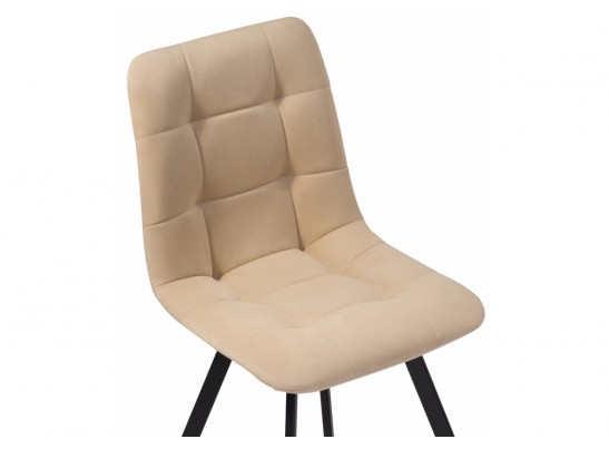 Стул на металлокаркасе Чилли черный / бежевый в Набережных Челнах