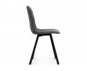 Стул на металлокаркасе Чилли темно-серый / черный в Набережных Челнах