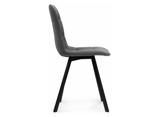 Стул на металлокаркасе Чилли темно-серый / черный в Набережных Челнах