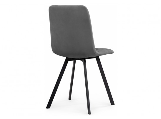 Стул на металлокаркасе Чилли темно-серый / черный в Набережных Челнах