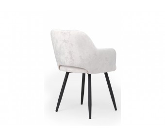 Стул на металлокаркасе Эолин 360 светло-бежевый (simple 011) / черный