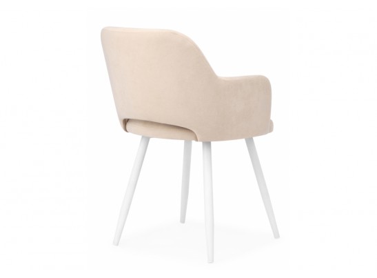 Стул на металлокаркасе Эолин бежевый (glory 03) / белый в Набережных Челнах