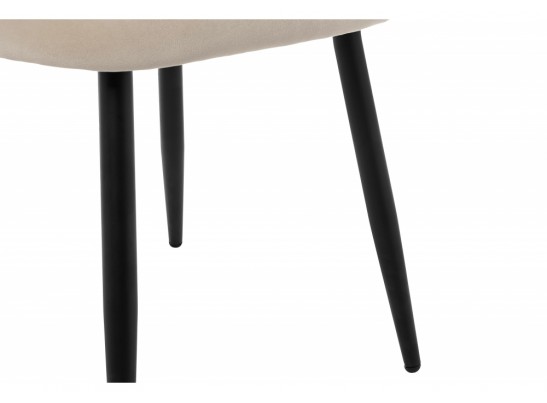 Стул на металлокаркасе Gabi 1 beige / black в Набережных Челнах