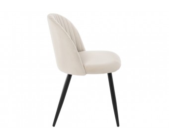 Стул на металлокаркасе Gabi 1 beige / black
