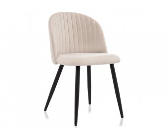 Стул на металлокаркасе Gabi 1 beige / black