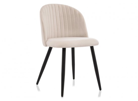 Стул на металлокаркасе Gabi 1 beige / black в Набережных Челнах