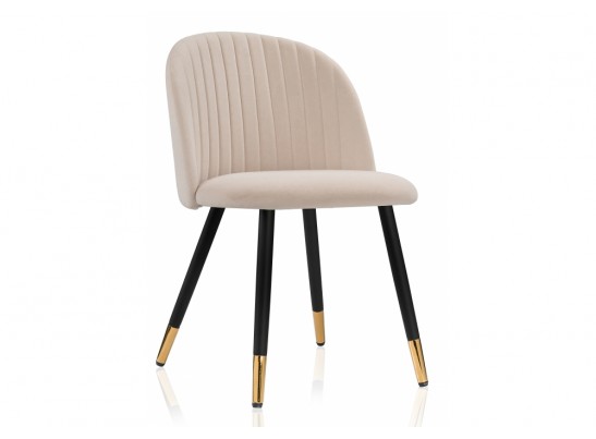 Стул на металлокаркасе Gabi beige / black / gold в Набережных Челнах