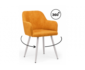 Стул на металлокаркасе Инфини 360 терракота (ocean 015) / серый