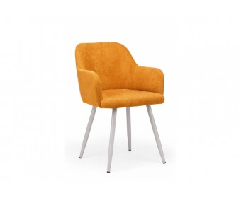 Стул на металлокаркасе Инфини 360 терракота (ocean 015) / серый