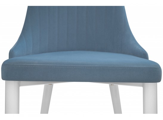 Стул на металлокаркасе Kora голубой / белый в Набережных Челнах