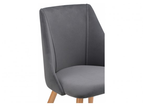 Стул на металлокаркасе Morgan dark gray / wood в Набережных Челнах