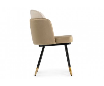 Стул на металлокаркасе Penelopa beige / light beige / black / gold