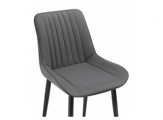 Стул на металлокаркасе Седа К темно-серый / черный в Набережных Челнах