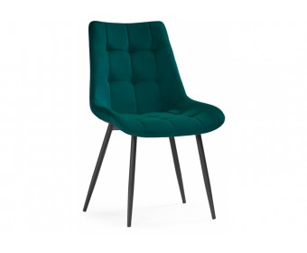 Стул на металлокаркасе Sidra green / black
