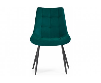 Стул на металлокаркасе Sidra green / black