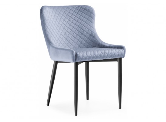 Стул на металлокаркасе Teo light blue / black в Набережных Челнах