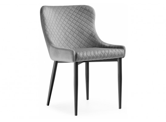 Стул на металлокаркасе Teo light gray / black в Набережных Челнах