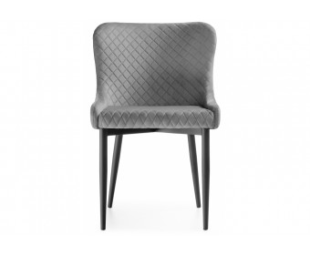 Стул на металлокаркасе Teo light gray / black