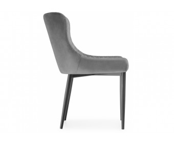 Стул на металлокаркасе Teo light gray / black