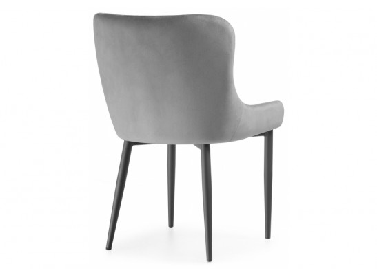 Стул на металлокаркасе Teo light gray / black в Набережных Челнах