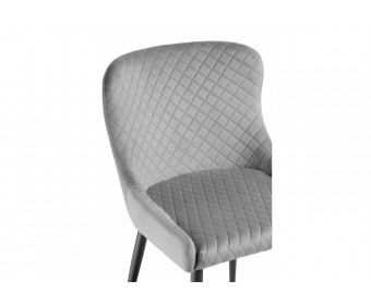 Стул на металлокаркасе Teo light gray / black