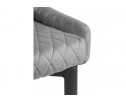Стул на металлокаркасе Teo light gray / black в Набережных Челнах