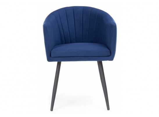 Стул на металлокаркасе Валета темно-синий / черный каркас в Набережных Челнах