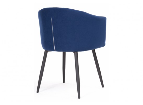 Стул на металлокаркасе Валета темно-синий / черный каркас в Набережных Челнах