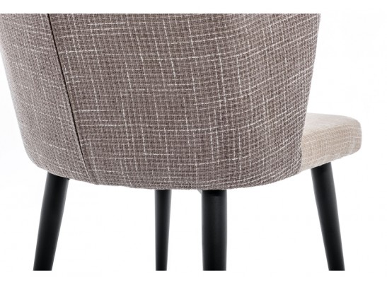 Стул Velen dark brown / beige fabric в Набережных Челнах