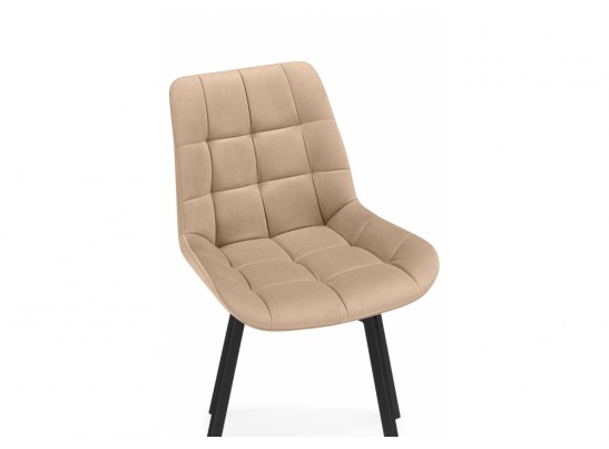 Стулья на металлокаркасе Челси 360 бежевый (ZD 210) / черный