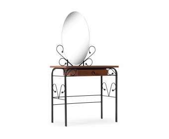 Туалетный столик Клео 3 черный / орех