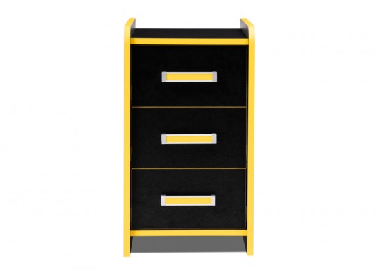 Тумба Ханна 33х50х60 черная / желтая в Набережных Челнах