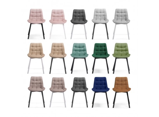 Комплект стульев Стронг 4 шт темно-серый / черный в Набережных Челнах