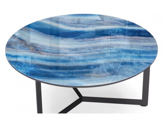 Журнальный столик Роб D-700 70х33 лазурит / черный в Набережных Челнах